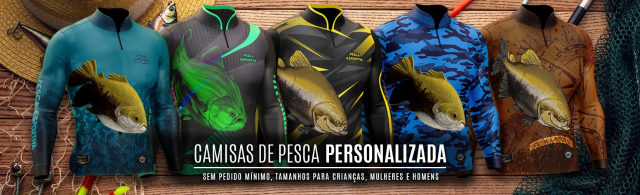 camisa de Pesca Personalizada